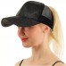 2018 s Ponytail Baseball Cap Sequins Shiny Messy Bun Snapback Hat Sun Caps  eb-15303061
